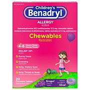 Benadryl Children's Allergy Chewables - Grape