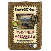 Boar's Head Bold Italian Herb Mozzarella Cheese, Custom Sliced