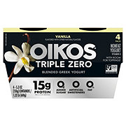 Oikos Triple Zero Greek Yogurt Vanilla 15G Protein, 0 Added Sugar