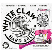 White Claw Black Cherry Hard Seltzer 6 pk Cans