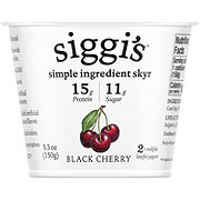 Siggi's 2% Non-Fat Strained Cream Skyr Black Cherry Yogurt