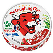 The Laughing Cow Cheese Spread Wedges - Creamy Spicy Pepper Jack, 8 ct
