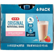 H-E-B Adult Nutritional Drink Strawberry Original