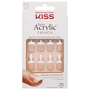 KISS Salon Acrylic French Nails - Real Short