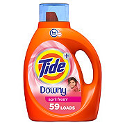 Tide + Downy HE Turbo Clean Liquid Laundry Detergent, 59 Loads -  April Fresh
