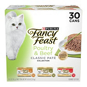 Fancy Feast Poultry & Beef Pate Wet Cat Food Variety Pack