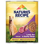 Nature's Recipe Stew Lamb Rice & Barley Wet Dog Food