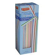 Acadian Trading Striped Flex Straws