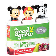 good2grow 100% Fruit Punch Juice, 6 oz Bottles, Character Tops Will Vary