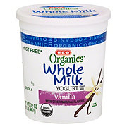 H-E-B Organics Whole Milk Vanilla Yogurt