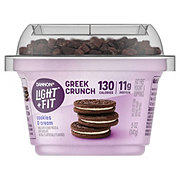 Dannon Light & Fit Non-Fat Cookies & Cream Crunch Greek Yogurt