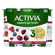 Activia Low-Fat Black Cherry & Mixed Berry Yogurt Variety Pack