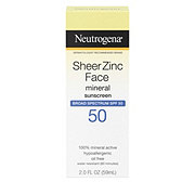 Neutrogena Sheer Zinc Face Mineral Sunscreen - SPF 50