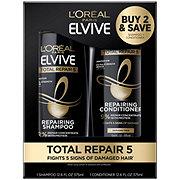 L'Oréal Paris Elvive  Total Repair 5 Repairing Shampoo and Conditioner Set