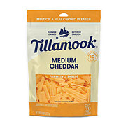 Tillamook Medium Cheddar Shredded Cheese, Thick Cut