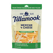 Tillamook Mexican 4 Cheese Shredded Cheese Blend, Thick Cut