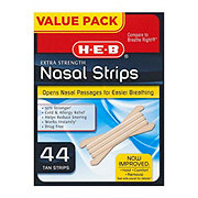 H-E-B Extra Strength Tan Nasal Strips – Value Pack