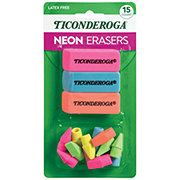 Ticonderoga Assorted Neon Erasers