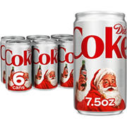 Diet Coke Soda Soft Drink 6 pk Mini Cans