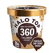 Halo Top Chocolate Chip Cookie Dough Light Ice Cream