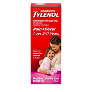 Tylenol Children's Pain + Fever Oral Suspension - Bubble Gum