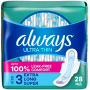 Always Ultra Thin Pads with Wings - Size 3