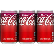 Coca-Cola Cherry Coke Soda Soft Drink 6 pk Mini Cans