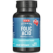 H-E-B Vitamins Folic Acid 800 mcg Tablets - Texas-Size Pack