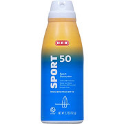 H-E-B Travel Size Sport Sunscreen Spray – SPF 50
