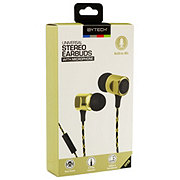 bytech universal stereo earbuds with microphone