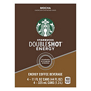 Starbucks Double Shot Mocha Energy Coffee Drink 11 oz Cans