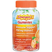 Emergen-C Immune Support 750mg Vitamin C Gummies - Orange, Tangerine and Raspberry