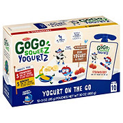 GoGo squeeZ yogurtZ Pouches, Variety Pack (Strawberry, Banana)