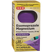 H-E-B Esomeprazole Magnesium 20 mg Capsules