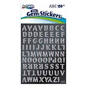 ArtSkills Mini Silver Letter Gem Stickers