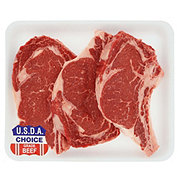 H-E-B Beef Ribeye Steak Value Pack, Bone-in, USDA Choice