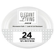 Elegant Living by H-E-B Oval Paper Platters