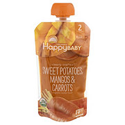 Happy Baby Organics Stage 2 Pouch - Sweet Potatoes Mangos & Carrots