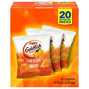 Goldfish Cheddar Cheese Crackers, 1 oz On-the-Go Snack Packs