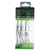 Select A Vision Value Pack Reading Glasses +2.00