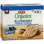 H-E-B Organics Breakfast Biscuits - Blueberry with Chia & Quinoa