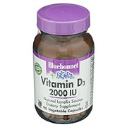 Bluebonnet Vitamin D3 2000 IU Vegetable Capsules