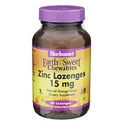 Bluebonnet EarthSweet Chewable Zinc Lozenges - 15 mg