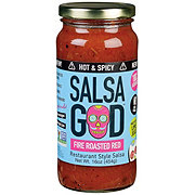 Salsa God Hot & Spicy Fire Roasted Red Restaurant Style Salsa