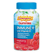 Emergen-C Immune+ with Vitamin D Gummies - Raspberry