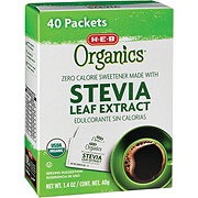 H-E-B Organics Zero Calorie Stevia Blend Sweetener Packets