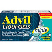 Advil Liqui-Gels Minis Pain Reliever Ibuprofen 200Mg