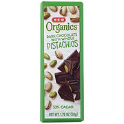 H-E-B Organics 53% Cacao Dark Chocolate Bar - Whole Pistachios