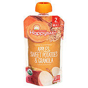 Happy Baby Organics Stage 2 Pouch - Apples Sweet Potatoes & Granola