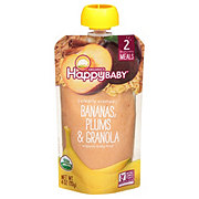 Happy Baby Organics Stage 2 Pouch - Bananas Plums & Granola